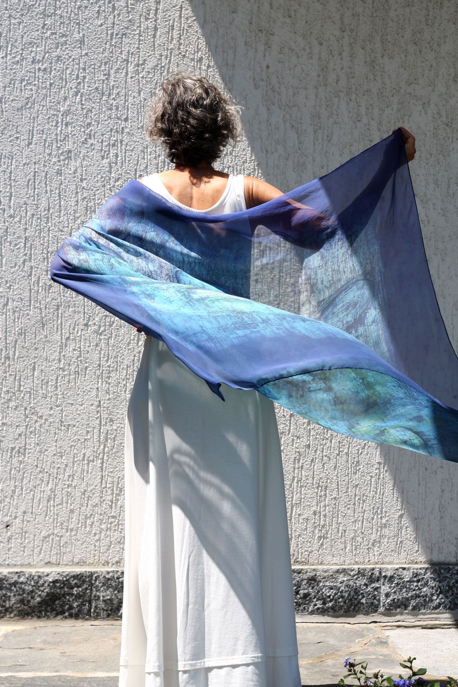 Hot batik - original idea for silk scarves Hot batik - original idea for silk scarves