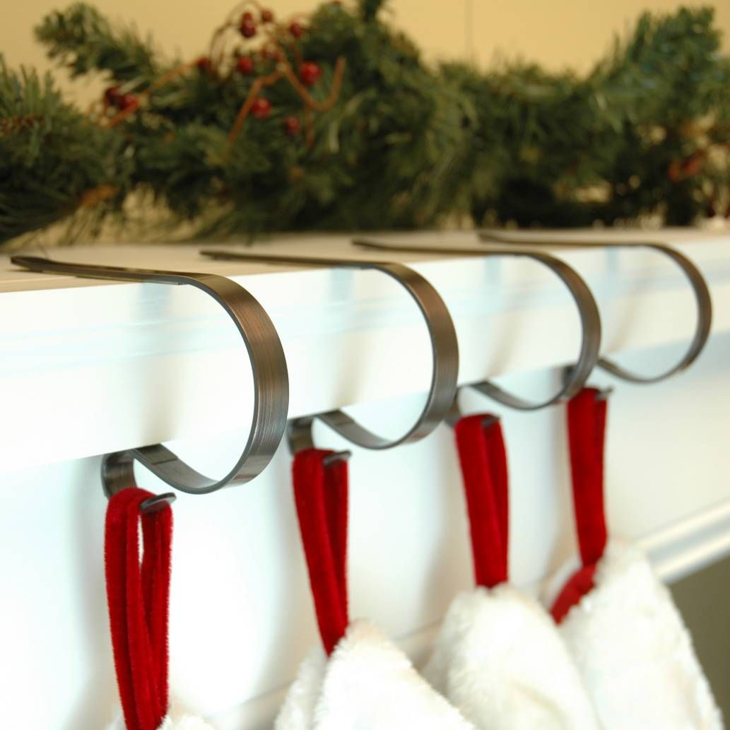 Product Image For The Original Mantle Clip Set Of 4 2 Out Of 2 Christmas Stocking Holders Christmas Stocking Hangers Stocking Holders