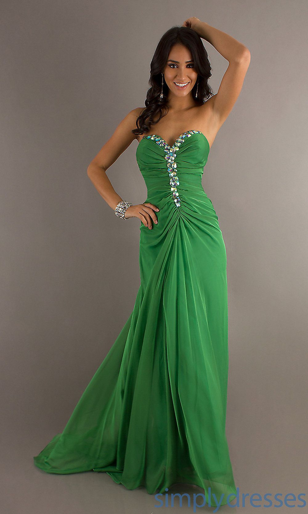 Emerald Green Prom Dress 2013