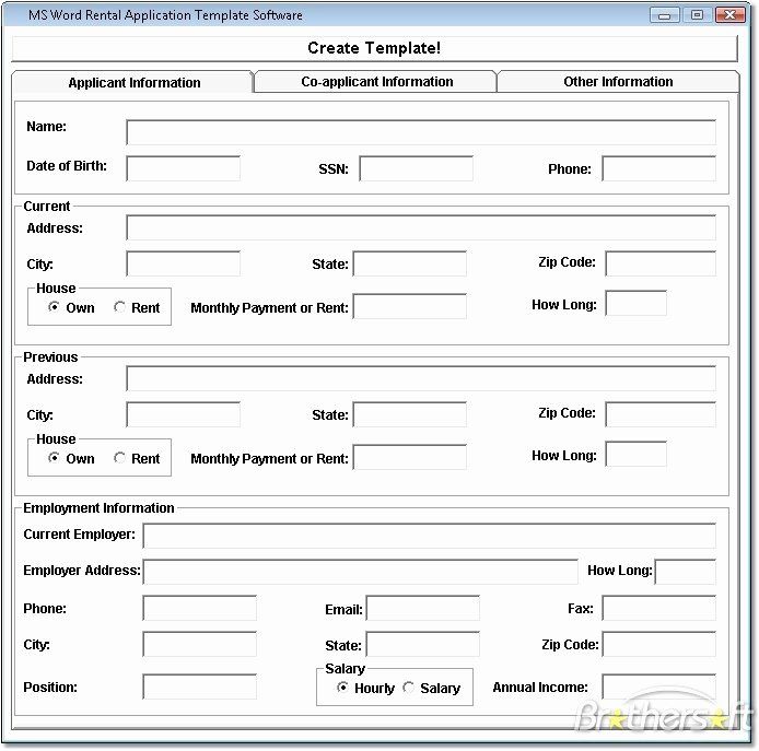 Renters application form template Artofit Renters application form template Artofit