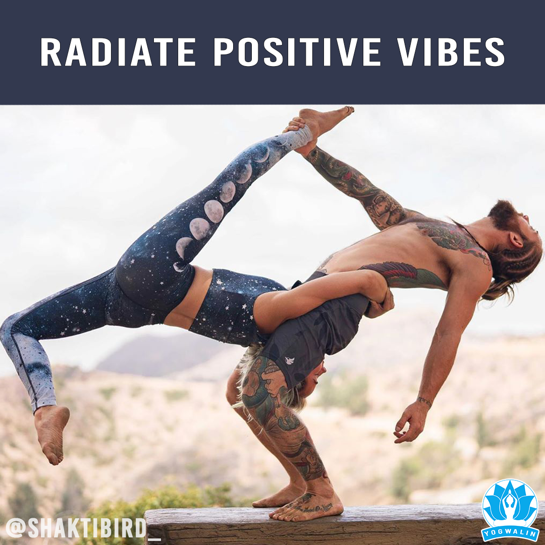 pretty acroyoga poses with partner. positive quote on top @shaktibird_ @yogwalin Healthy Inspirational Quotes, Yoga Quotes Motivational, Healthy Quotes, Positive Energy Quotes Inspiration, Yoga Inspiration Quotes, Acro Yoga, Yoga Poses, Yoga Quotes Mindfulness, Couples Challenges