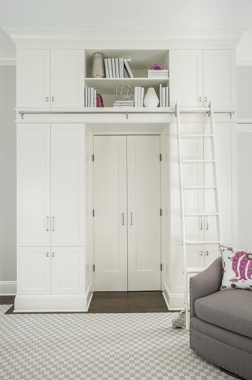Playroom Loft Displaying Floor To Ceiling Storage Cabinets With A Playroom Loft Displaying Floor To Ceiling Storage Cabinets With A Ladder On Rail Custom Designed