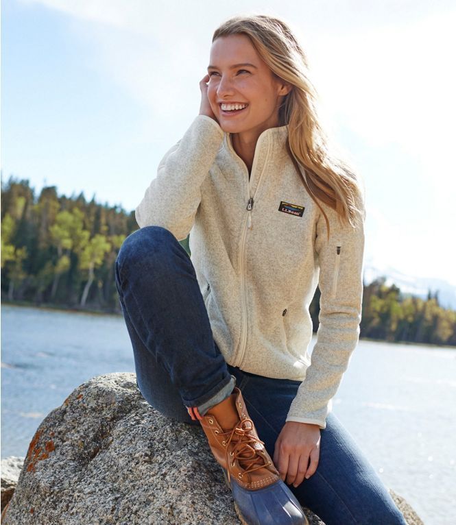 Women's L.L.Bean Sweater Fleece Full-Zip Jacket Women's L.L.Bean Sweater Fleece Full-Zip Jacket
