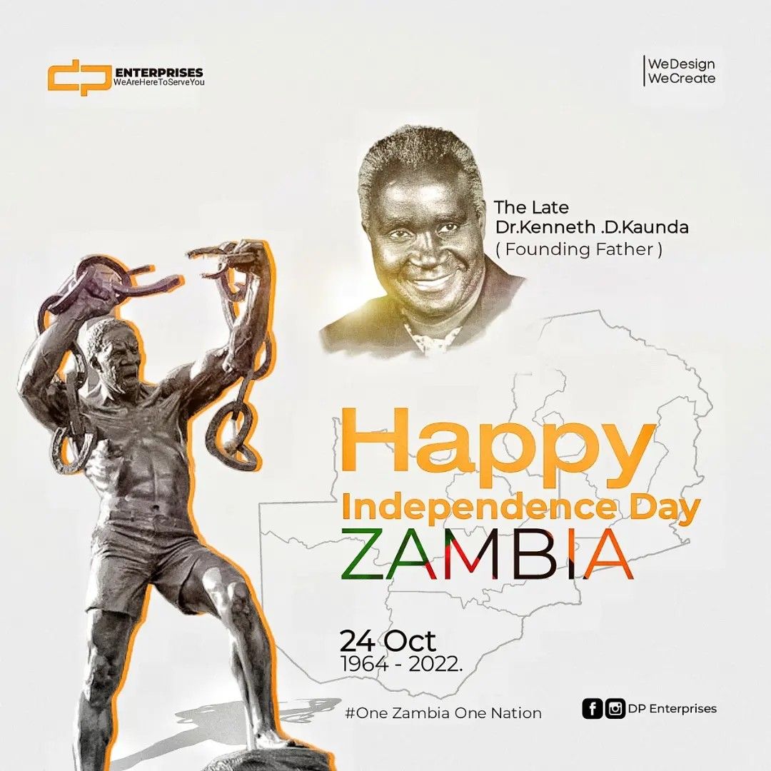 Zambia independence day design | Graphic design flyer, Flyer design, Flyer