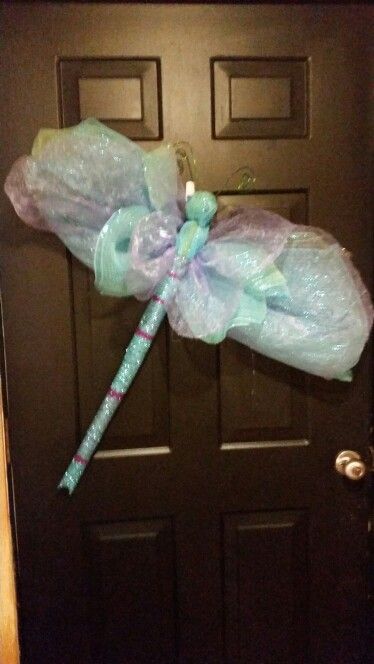 Dragonfly Ribbon Wreath