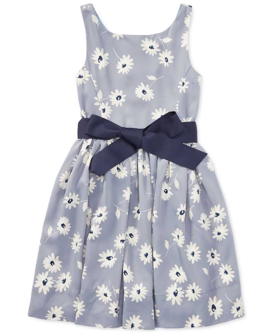 Ralph Lauren Floral Print Twill Dress, Little Girls | Kids Ralph Lauren Floral Print Twill Dress, Little Girls | Kids
