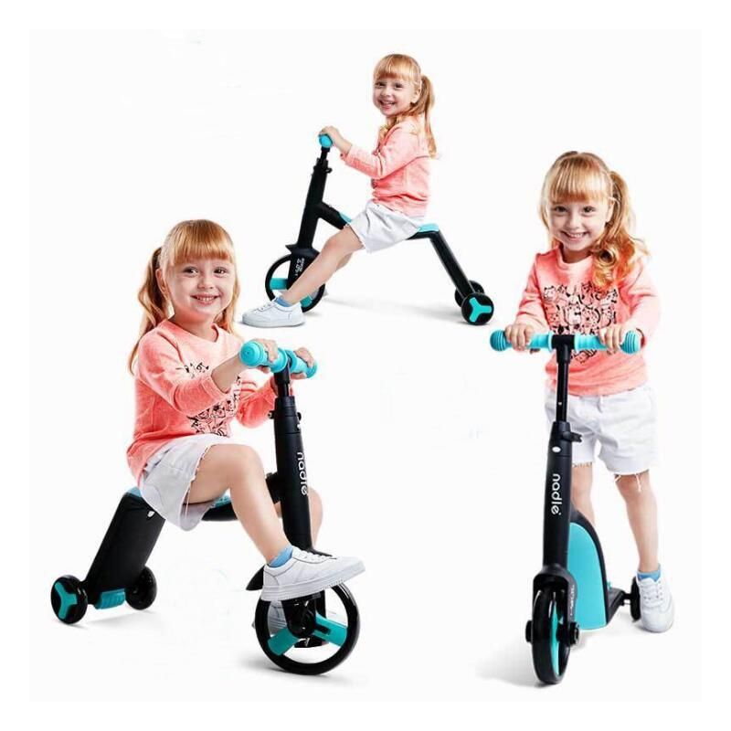 Children Scooter Tricycle Baby 3 In 1 Balance Bike Ride On Toys Spain Sky Blue In 2021 Kids Scooter Childrens Scooters Toddler Tricycle