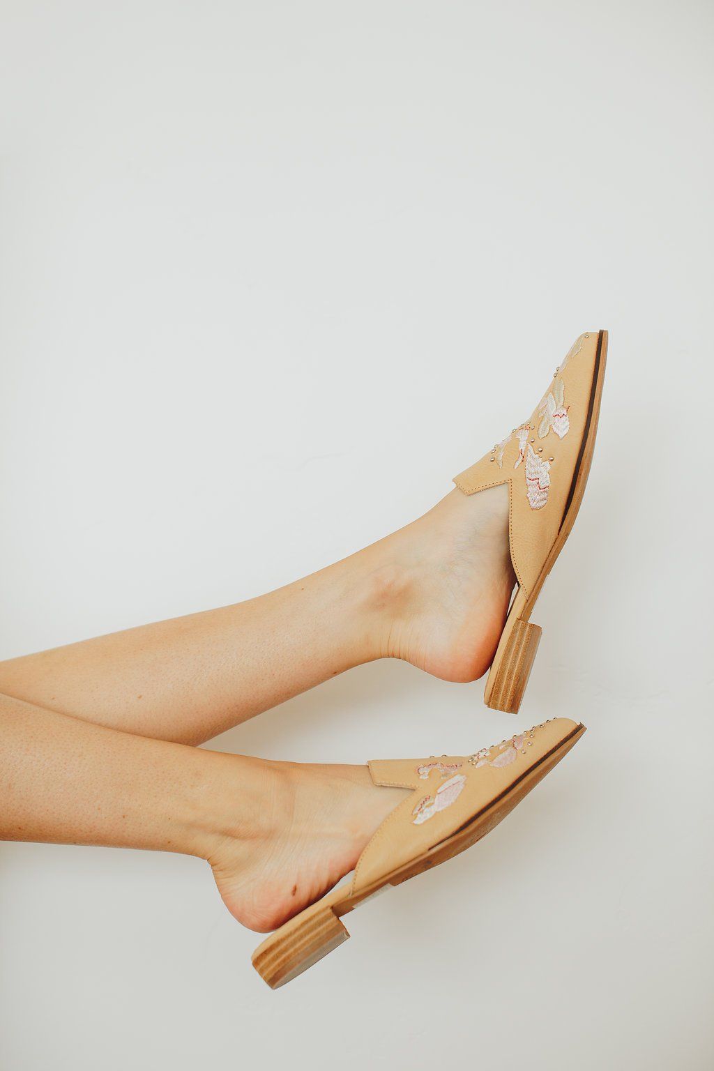 flat heel mules