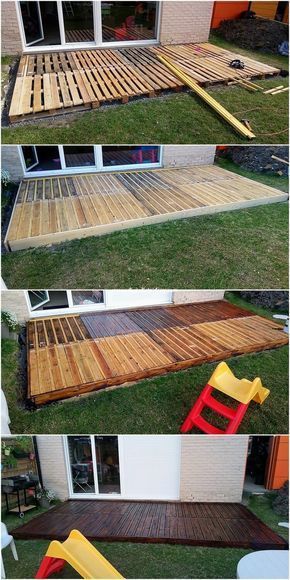DIY Pallet Garden Terrace: Step by Step Plan #palettendeko