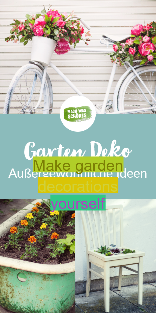 Make garden decorations yourself