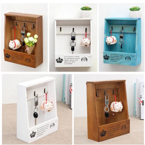 Decorative Key Box For The Wall Beauteous Multifunction Wood Storage Rack Hanging Key Storage Box Retro Key Decorating Inspiration Decorative Key Box For The Wall Enchanting Multifunction Wood Storage Rack Hanging Key Storage Box Retro Key 2018