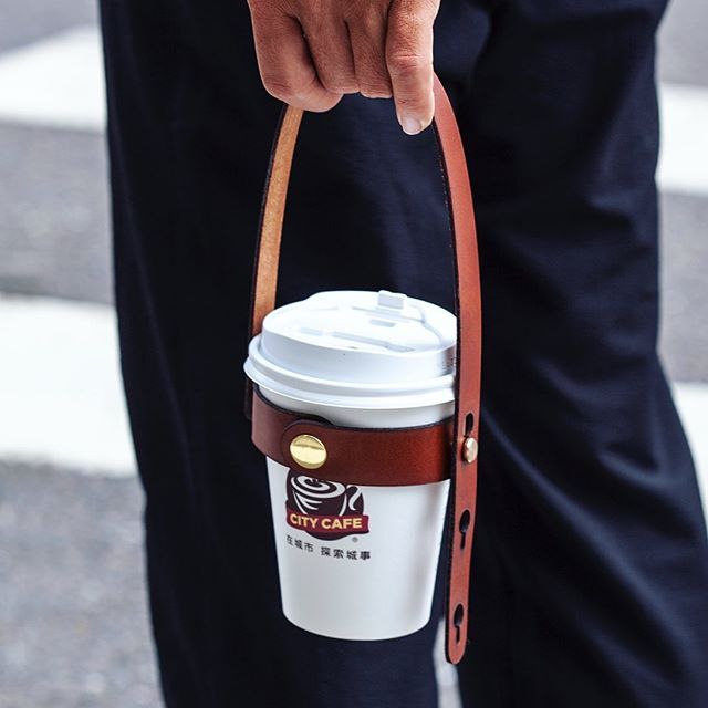 Handmade Cup Holder Www grday grday greenroom leather crafts Handmade Cup Holder Www grday grday greenroom leather crafts