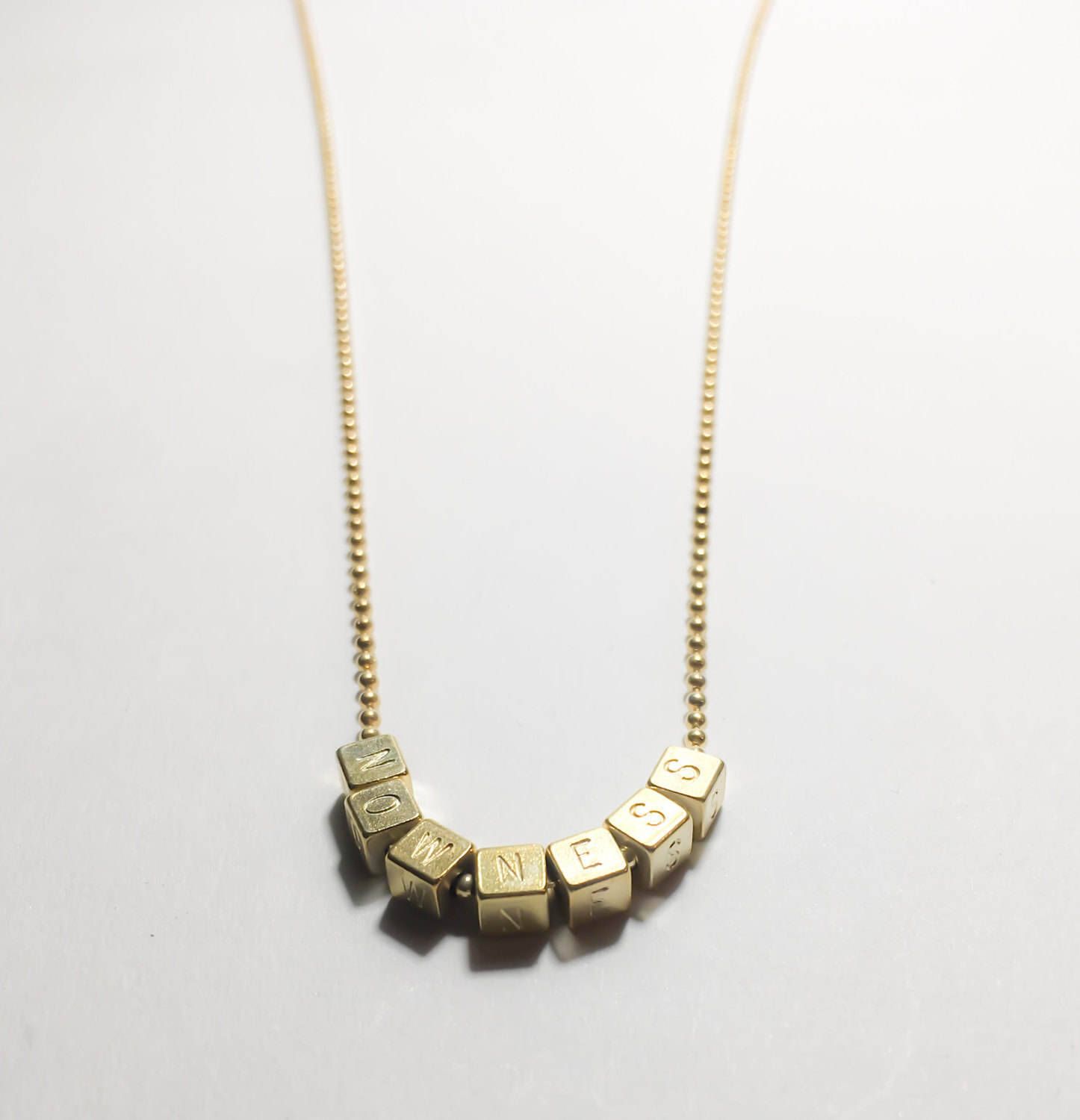 Personalized Letter Cube Name Necklace With Monogram Or Etsy Cube
