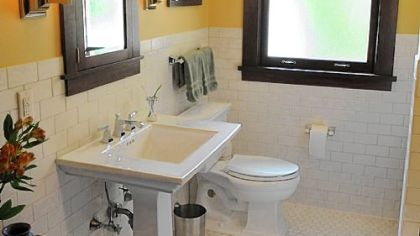 Small Bathroom Remodel Craftsman Home Pinterest Small Bathroom Remodel
