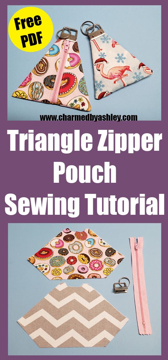 Fabric Key Fob Pouch | Charmed By Ashley Small Sewing Projects, Sewing Projects For Beginners, Sewing Tutorials, Bag Tutorials, Class Projects, Diy Key Fob, Key Fobs Diy, Zipper Pouch Tutorial, Purse Tutorial