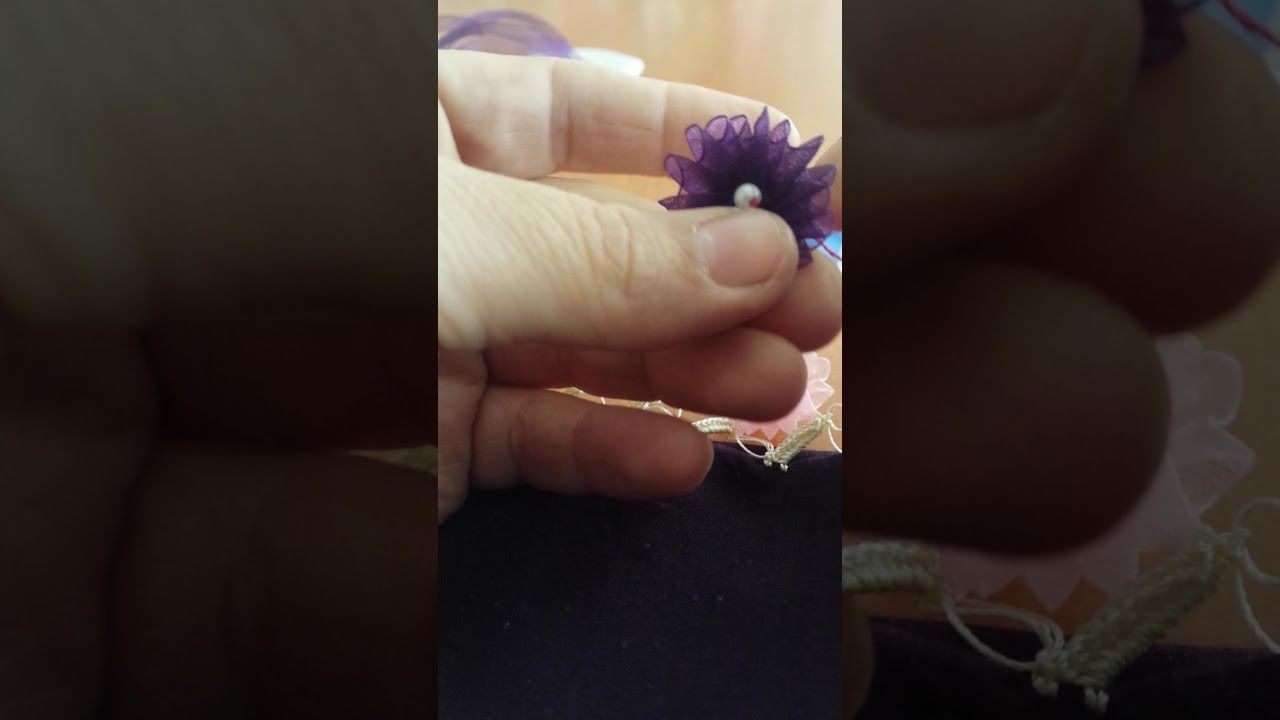 Arpa Boncuktan Kır Çiçek Oya Modeli Arpa Boncuktan Kır Çiçek Oya Modeli