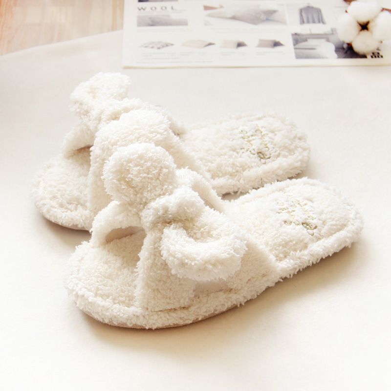 UKKO Pantofole Donna Donne Pantofole Big Smile Slipper Slipper Breve Peluche Peluche Fleece Fleece per Pattini Scarpe Black Lady Pantofole da Interno