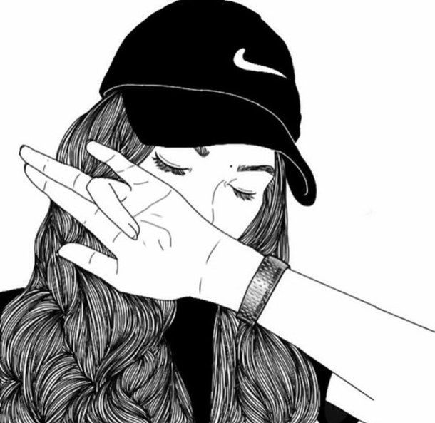 tumblr outlines - ค้นหาด้วย Google | tattoo | Pinterest | Outlines ... nike, outline, and drawing image
