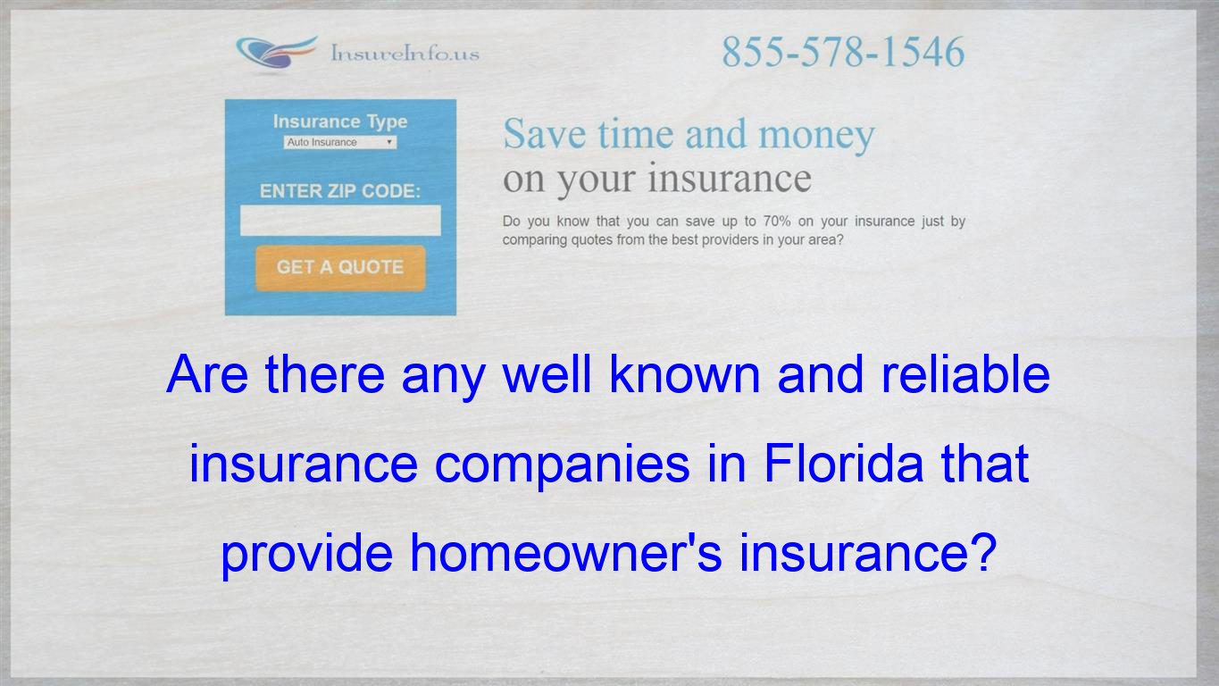 Seems That Every Insurance Company Is Leaving Florida