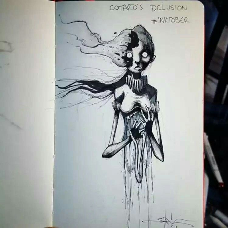 pin by prashant chaudhari on psychiatry pinterest drawings dark 19 intense drawings by artist showing what mental illness feels like