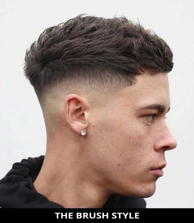 Wow, try this seriously cool brush style that's totally trending right now! See all of the details for this look by tapping Visit and you'll also see the remaining 21 most impressive ideas for military haircut for men in 2021. // Photo Credit: @001_barber on Instagram Mens Hairstyles Thick Hair, Mens Haircuts Fade, Curly Hair Men, Cool Haircuts, Cool Hairstyles, Men's Haircuts, Men Haircut Short, Short Hairstyles For Men, Low Cut Hairstyles