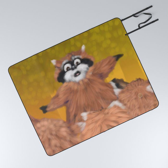 Download Raccoon Series: Come Look! Picnic Blanket by mockup ...