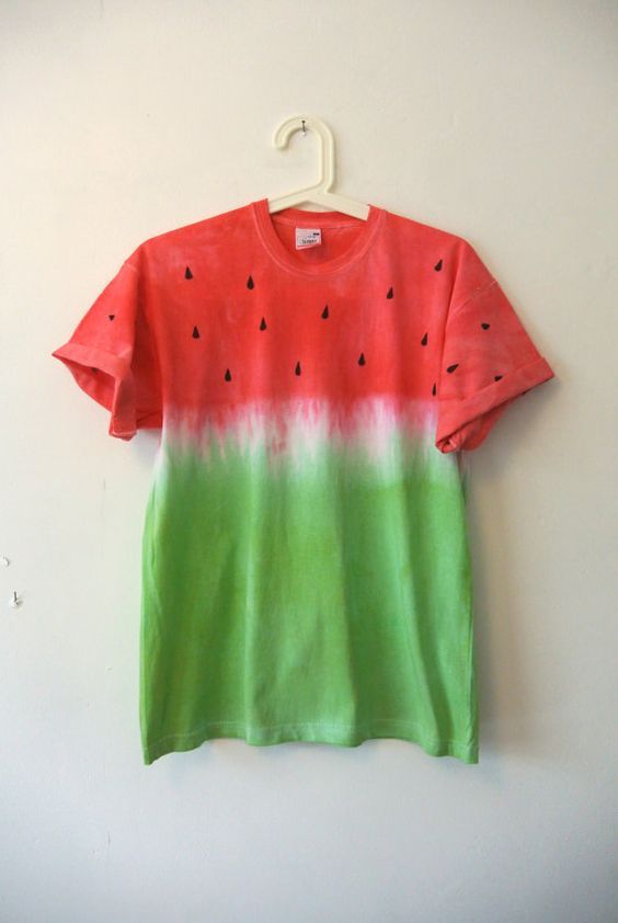 Afbeeldingsresultaat voor shirt fruit | Diy tie dye shirts, Dip dye t ...