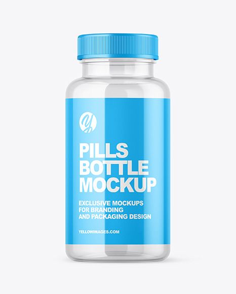 Download Clear Plastic Pill Bottle Mockup Vozeli Com PSD Mockup Templates
