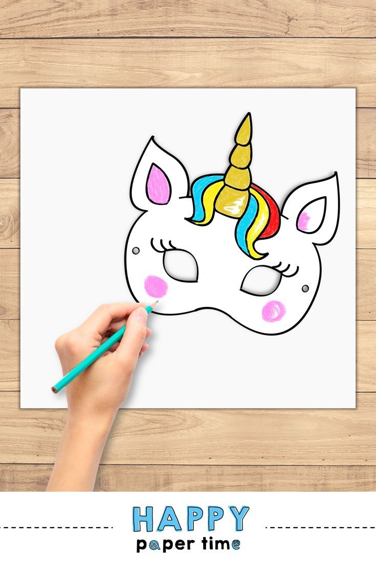 unicorn mask unicorn printable mask unicorn party favor unicorn costume