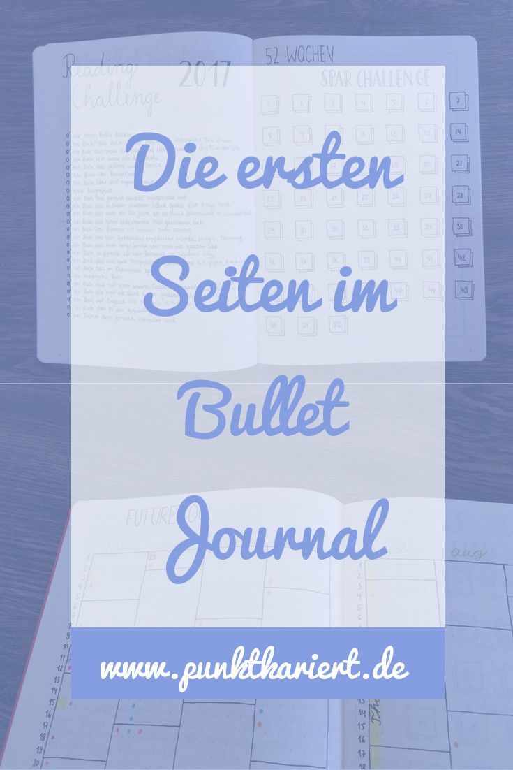 Die ersten Seiten im Bullet Journal: 6 Möglichkeiten