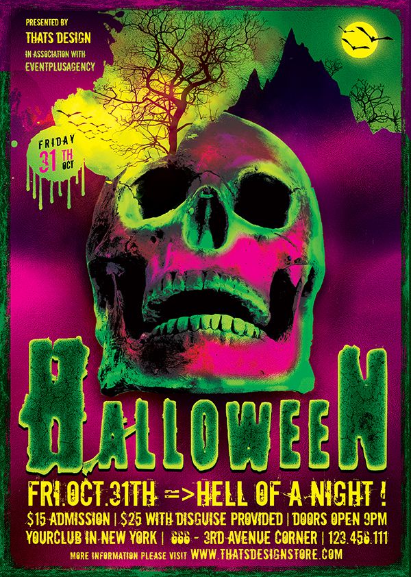 halloween flyer templates
