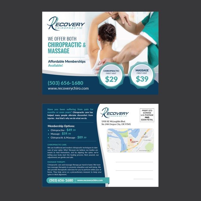 chiropractic post card mailer by alisia whole family chiropractic flyers for chiropractors
