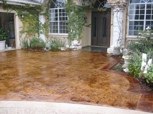 Stamped Concrete Patio Cost Backyard Designs Stamped Concrete Patio Cost, Acid Stain Concrete Patio Cost