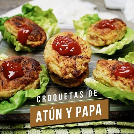 Croquetas de atún y papa. Receta fácil en video