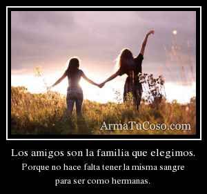 Los Amigos Son La Familia Que Uno Elige Buscar Con Google Imagenes De Amistad Los Amigos Son La Familia Amigas