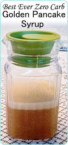 Easy to make Zero Carb Golden Pancake Syrup is the only pancake syrup recipe you will ever need for your low carb or keto diet. Keto Foods, Low Carb Keto Recipes, Ketogenic Recipes, Diet Recipes, Syrup Recipes, Radish Recipes, Pancake Recipes, Pescatarian Recipes, Recipes Dinner