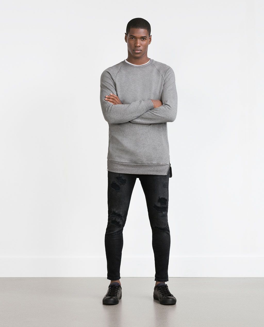 side zip sweatshirt mens
