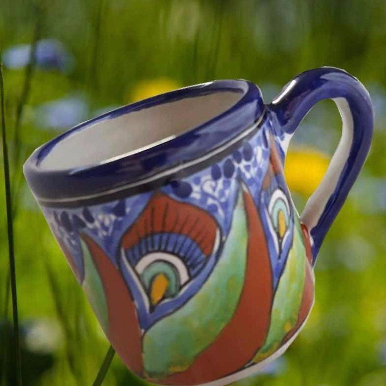 Original Handcrafted Artwork Centuries Old Traditions The Centuries Old Traditions The Aguacatetalavera Mexican Pottery Coffee Mug Is