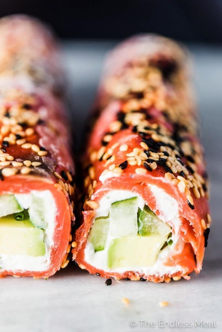 Tzatziki Avocado Salmon Rolls Tzatziki Avocado Salmon Rolls