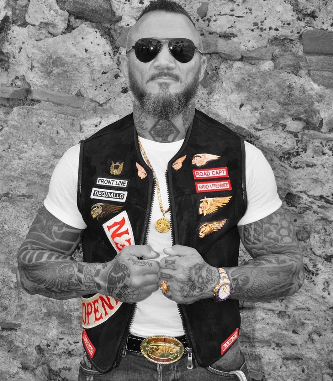 Tattoed Guys, Cybercore Aesthetic, Biker Quotes, Hells Angels