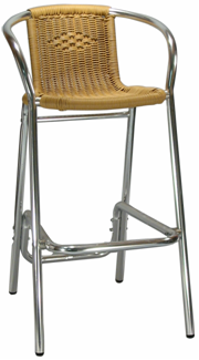 our commercial outdoor aluminum bar stools will compliment your