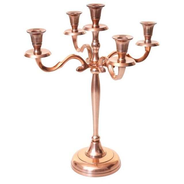 5-armig aus Aluminium 41cm massiv 1kg Kerzenleuchter MCW-D81 Kupfer