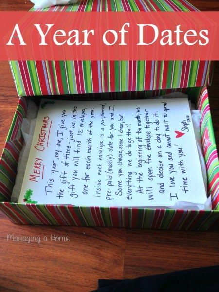 Our Year Of Dates Christmas Present 2013 ~It's Going To Be So A Year of Dates Overview | Managing a Home Christmas Presents For Husband, Christmas Date - Our Year Of Dates Christmas Present 2013 ~It's Going To Be So