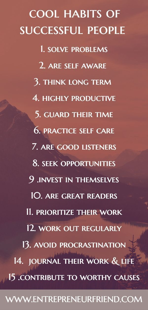 14 Top Amazing Habits: of Successful People - EntrepreneurFriend.com #moneyspells