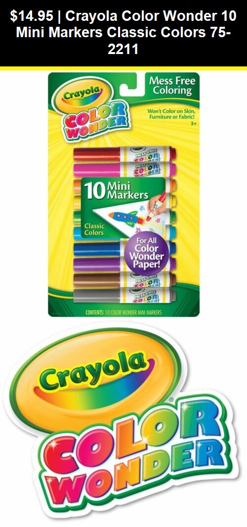 Download Pens and Markers 116656: Crayola Color Wonder 10 Mini ...