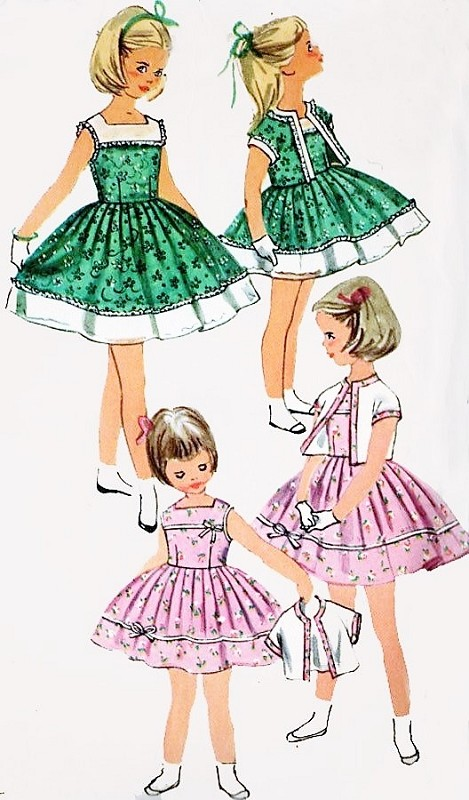 50's style little girl dresses