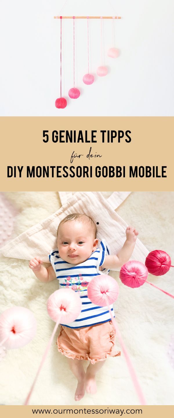 5 geniale Tipps für dein DIY Montessori Gobbi Mobile #montessoriselbstgemacht