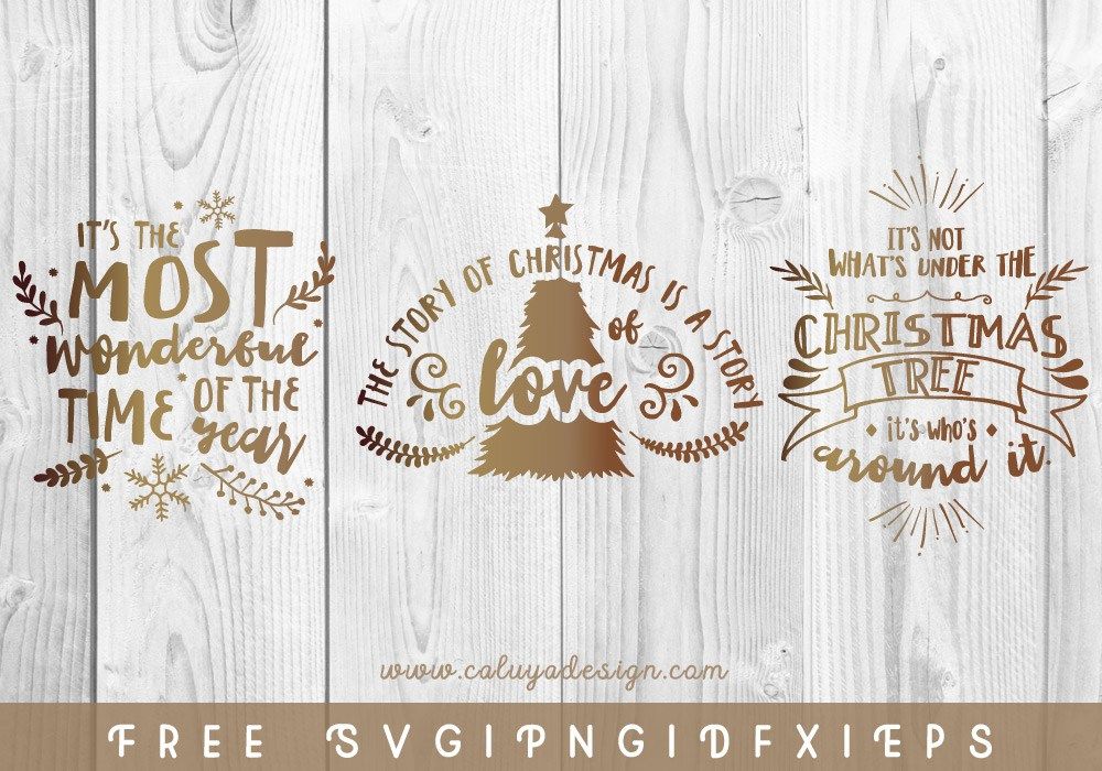 Download Christmas Holiday Quote FREE SVG, PNG, EPS & DXF by C ...