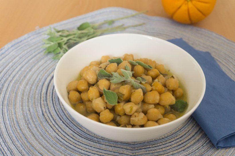 Revithada mit Zitrone Orange und frischem Oregano Kichererbseneintopf