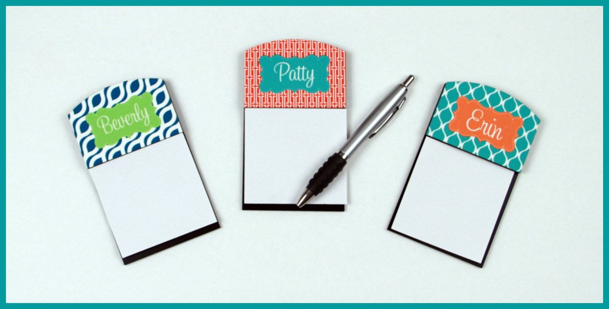 Personalized Sticky Note Holder Gifts For Coworkers Monogram Office Accessories Perso Notes Desk Employee Personalized Sticky Note Holder Gifts
